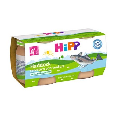 Hipp Hipp Omog Haddock Verd 2x80g