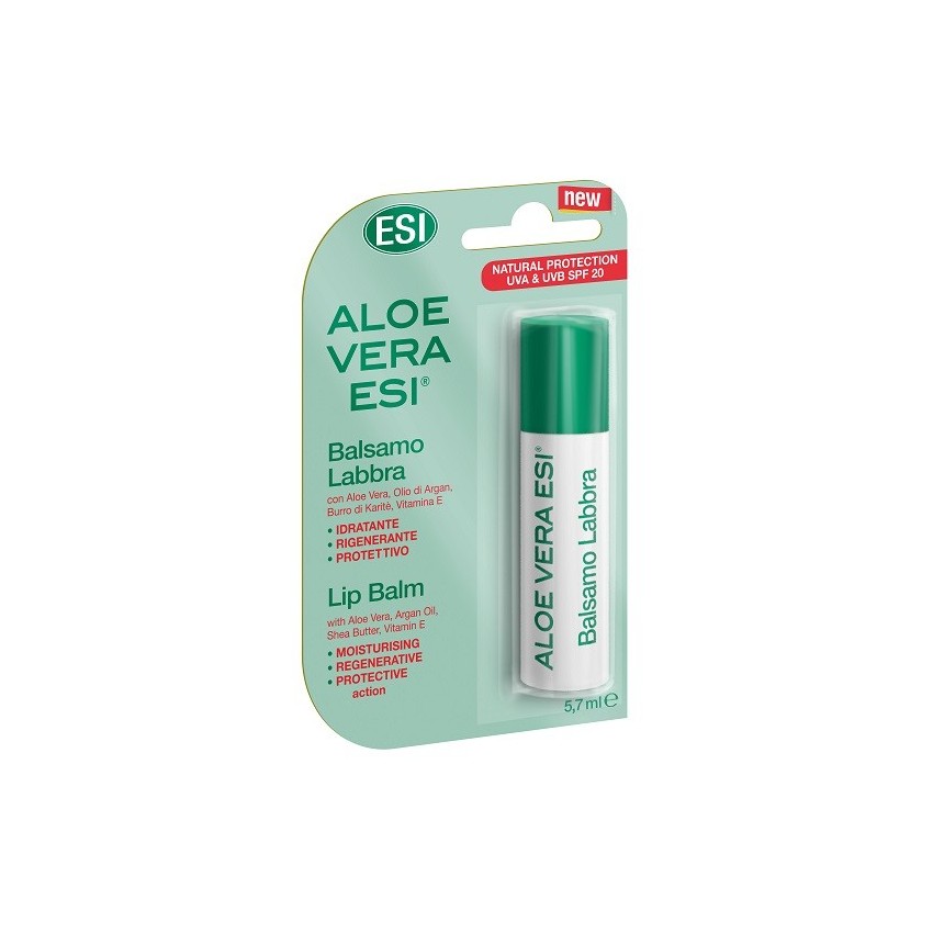 Esi ESI Aloe Vera Protezione 20 Balsamo Idratante Labbra 1 Stick 5,7 ml