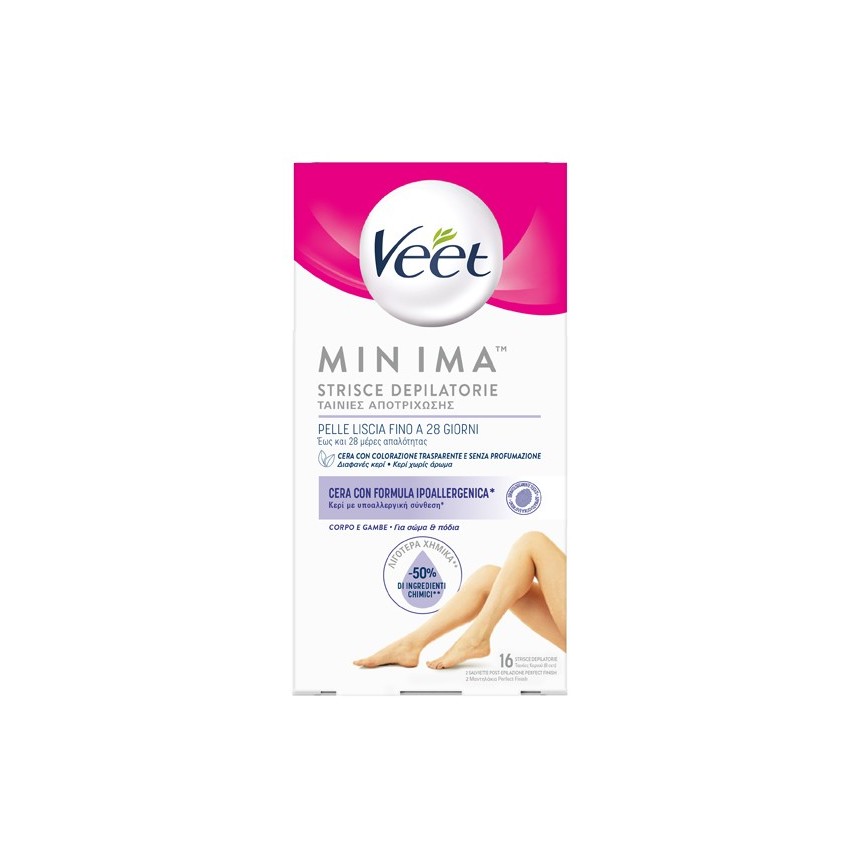 Veet Veet Strisce Corpo Ipoall 16pz