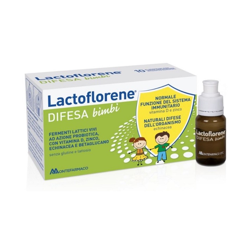 Lactoflorene LACTOFLORENE DIFESA BAMBINI 10 FLACONI 100 ML