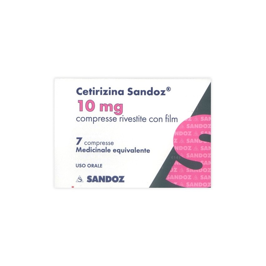 Sandoz Cetirizina Sand*7cpr Riv 10mg